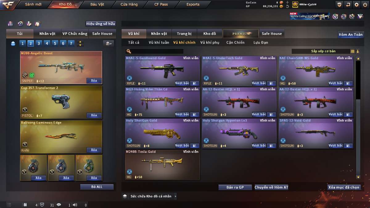 shop acc cf uy tin gia re